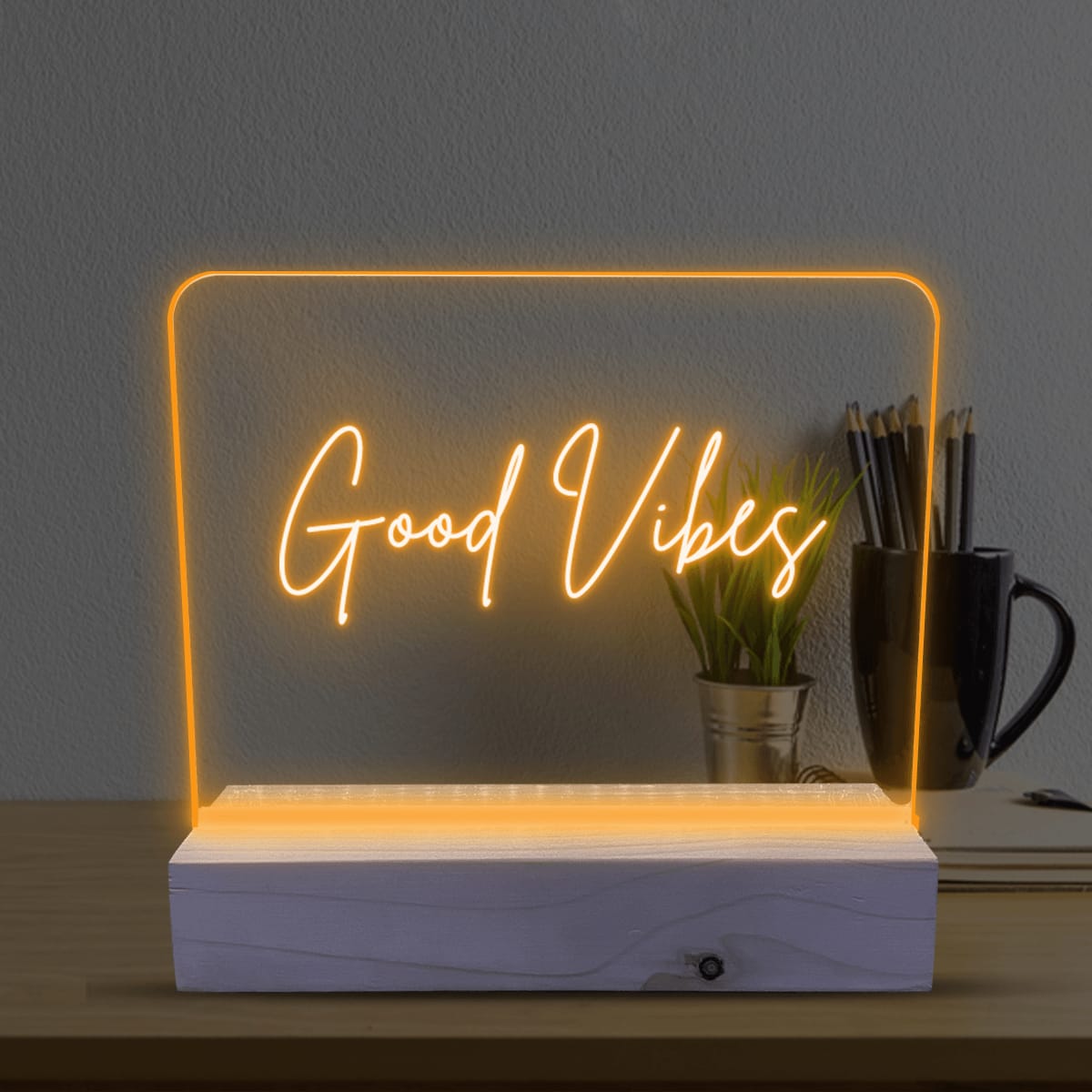 Coustume LED Acrylic Note Board & Mood Lamp